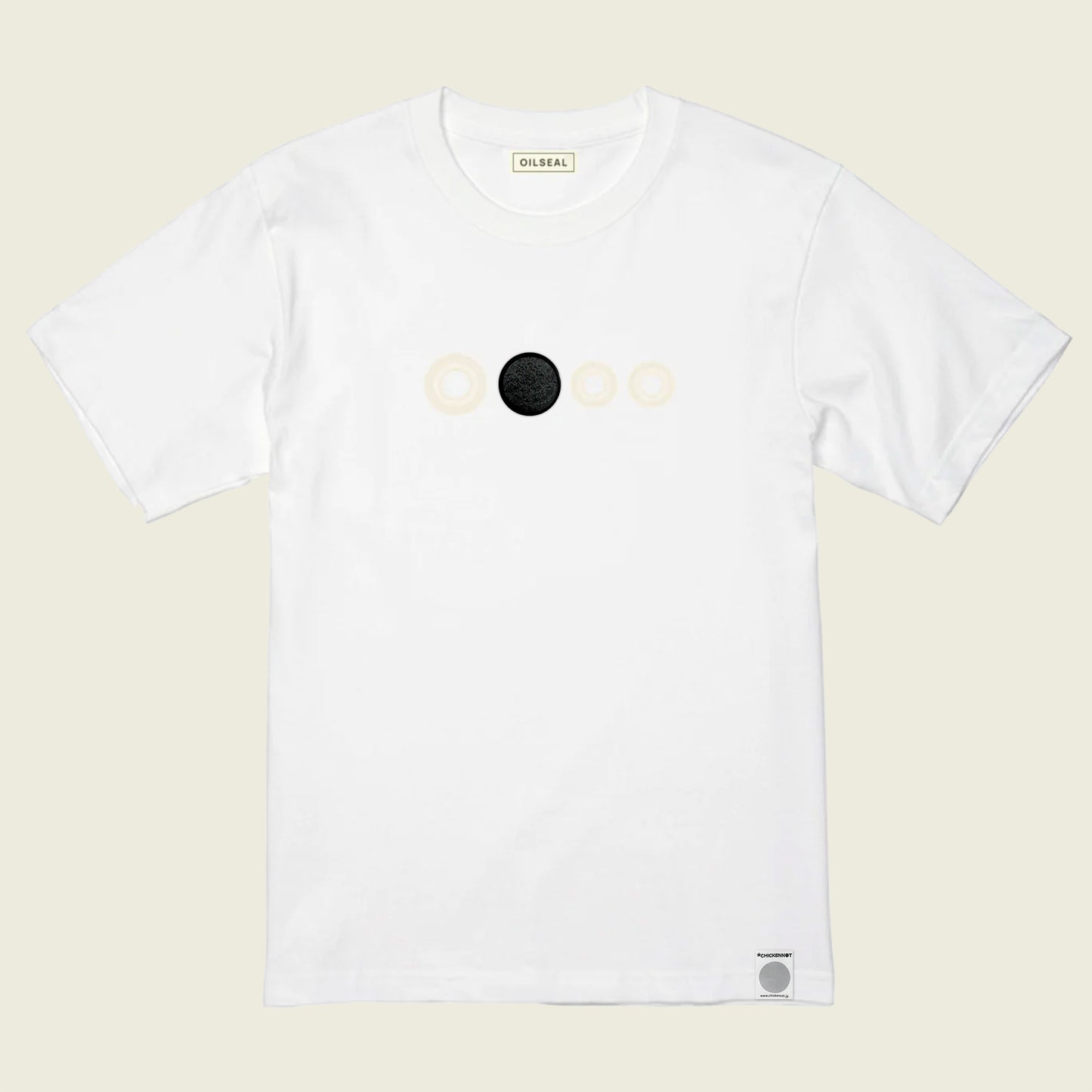 OILSEAL x CHICKENNOT GLOW IN THE DARK PATCH T-SHIRT