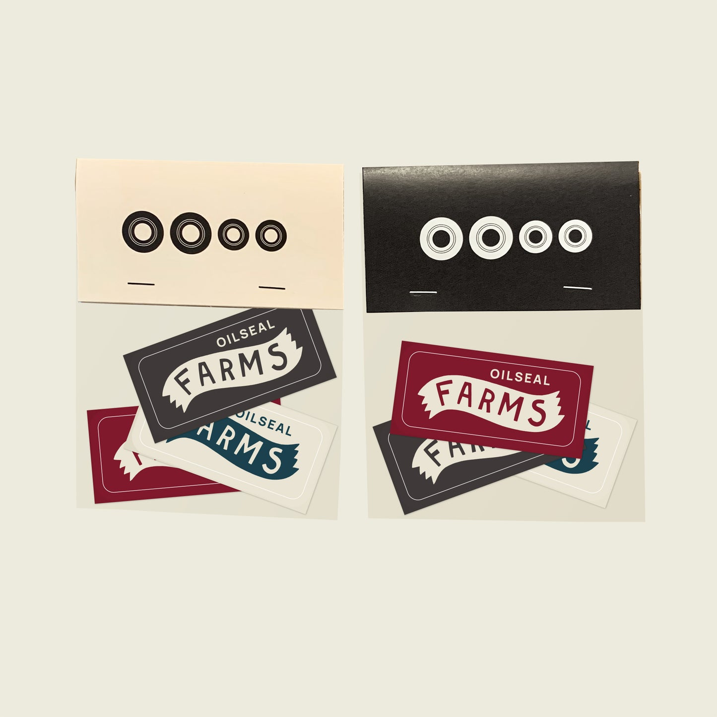 OILSEAL FARMS "HOE-B" STICKER SET