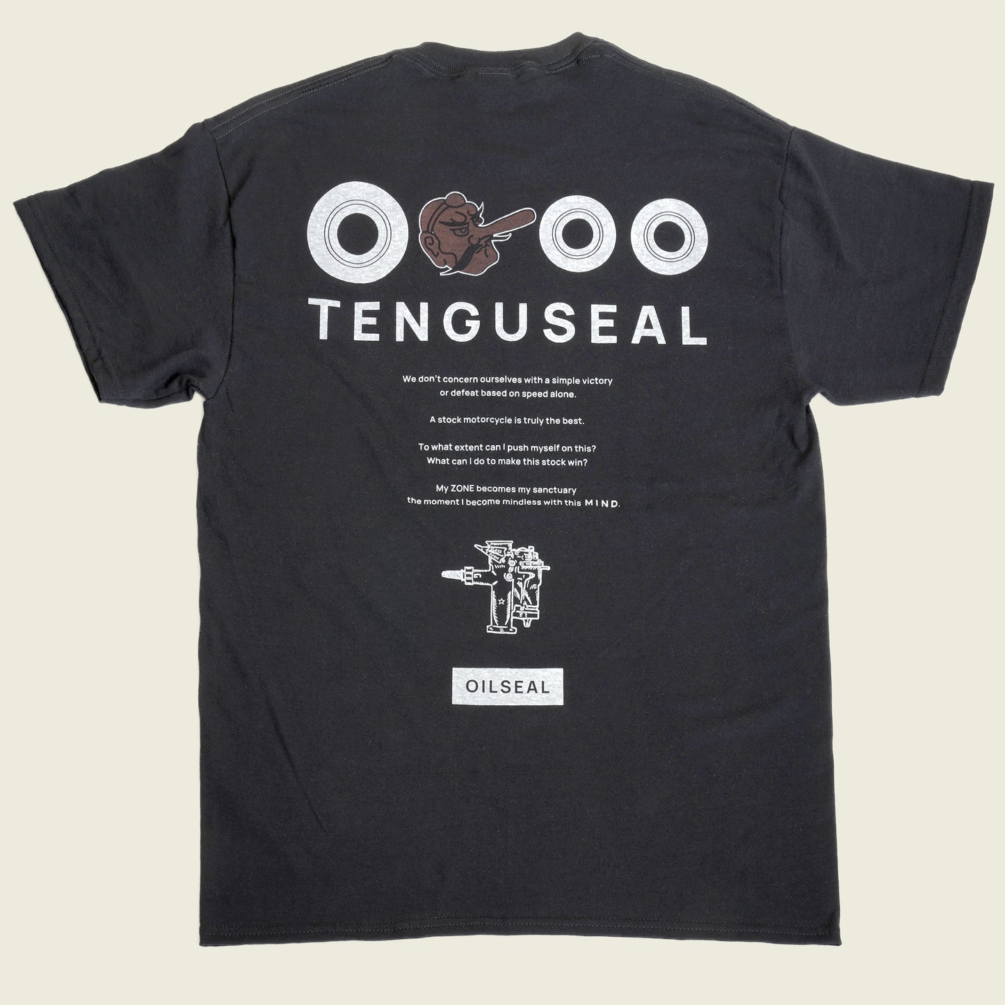 OILSEAL ZONE T-SHIRT #BLACK