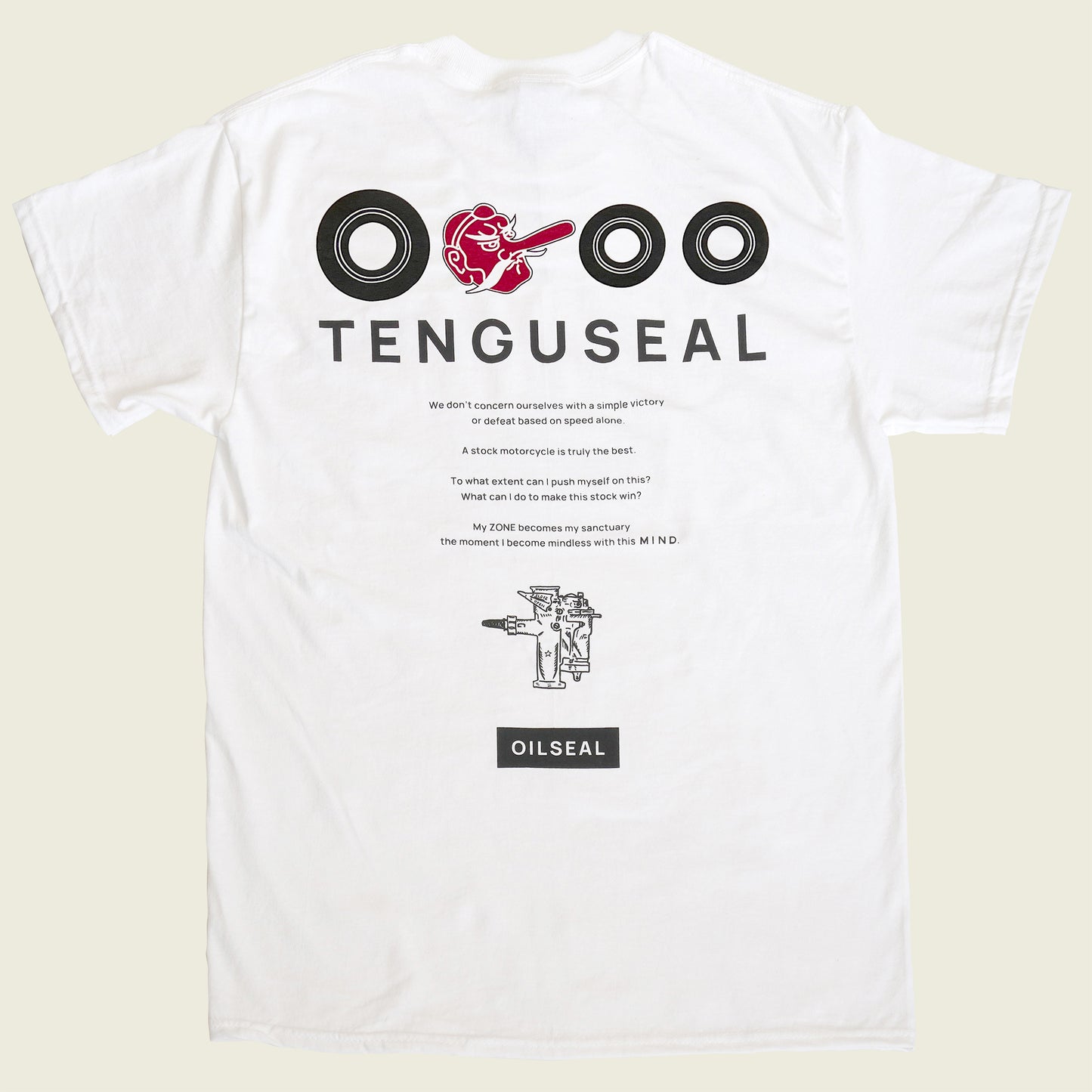 OILSEAL ZONE T-SHIRT #WHITE