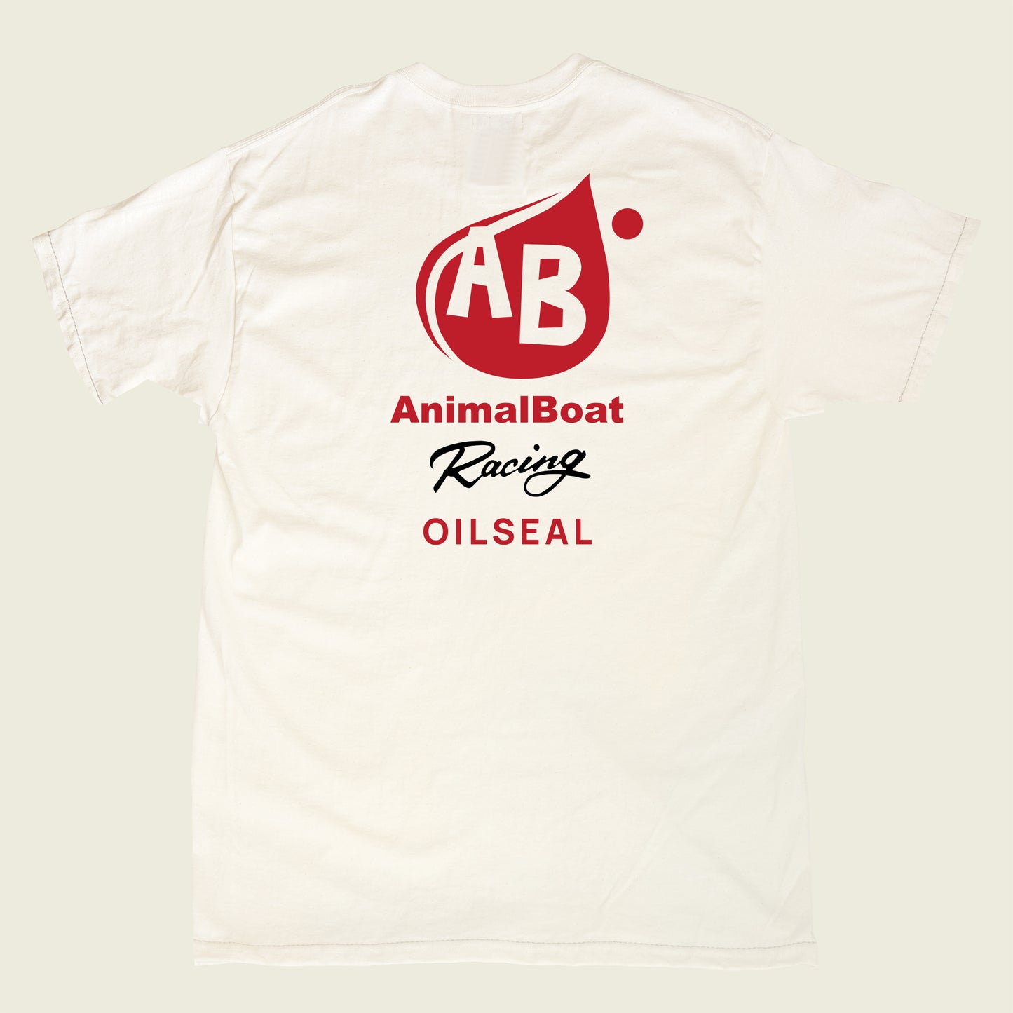 OILSEAL ANIMALBOAT RACING OIL DROP T-SHIRTS#NATURAL