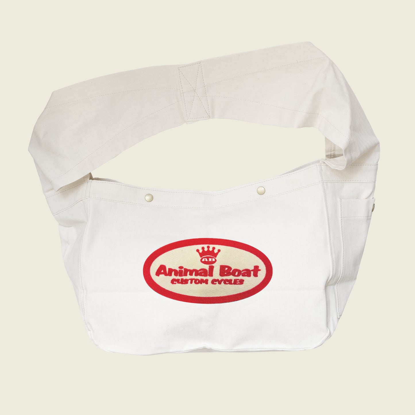 OILSEAL x ANIMALBOAT NEWS BOY BAG #WHITE