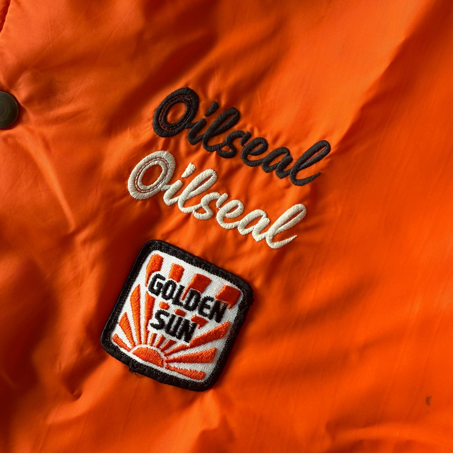 OILSEAL "MINDONG" PATCH COACHES JACKET #BLACK 