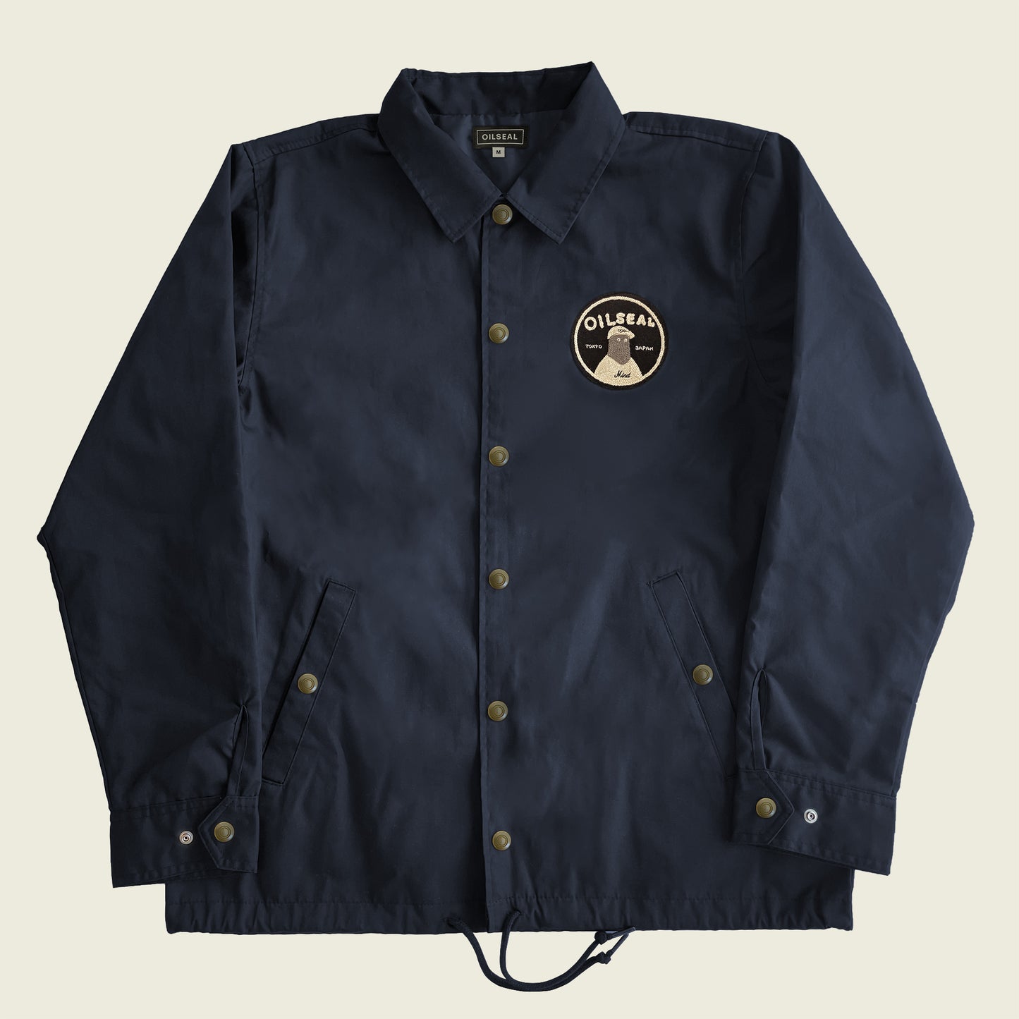 OILSEAL "MINDONG" NEW PATCH COACHES JACKET #NAVY