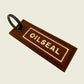 OILSEAL EMBROIDERY KEY CHAIN #BROWN